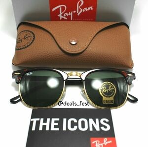 Model Display RayBan Clubmaster Green G15 RB3016 Tortoiseshell